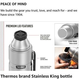 NWT🔥 Thermos Stainless King 40oz Beverage Bottle - Matte Black